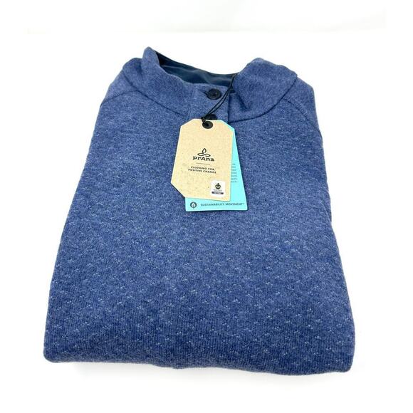 prAna Frozen Falls Women Sweater, Dark Sky, Size Large - Picture 3 of 7